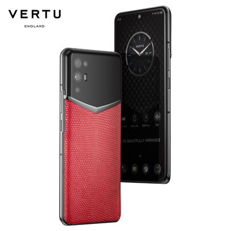 iVERTU纬图5G手机骁龙888亿级像素 内存12+512GB 中国红（蜴蜥皮）