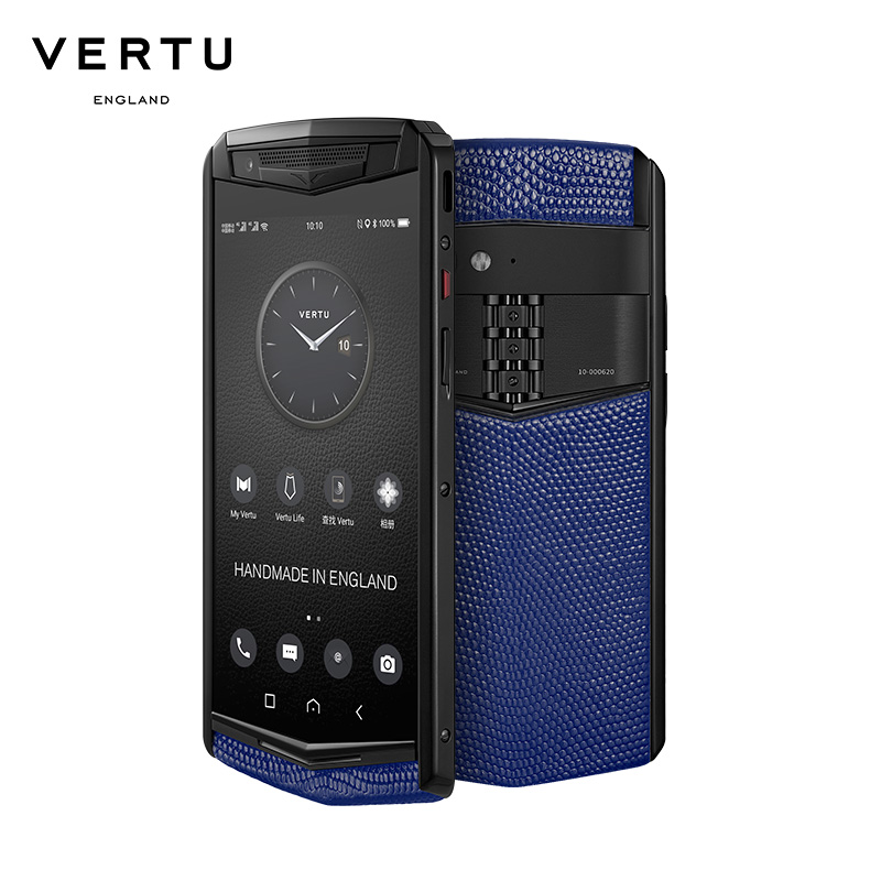VERTU 纬图 ASTER P 哥特系列商务智能手机双卡双待 全网通4G 高定款 蜴蜥皮 闪耀蓝