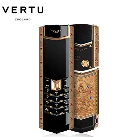 【唐卡定制】VERTU纬图 Signature 白度母 黄金唐卡系列 全网通4G款高端特色商务手机