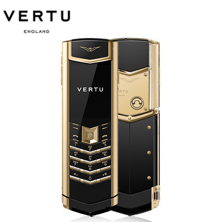 【新款上市】VERTU 纬图 经典复刻 纯黄金小牛皮Signature V系列全网通4G款高端特色手机