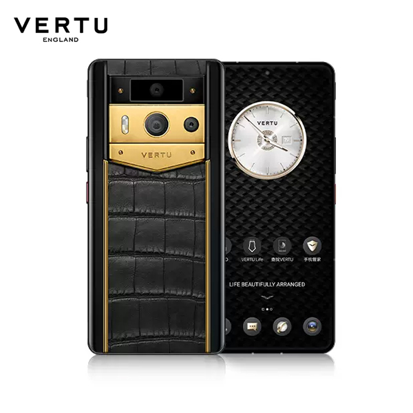 【黄金高定】VERTU纬图 METAVERTU2 高奢定制AI手机私人助理双模型黄金镶钻系列