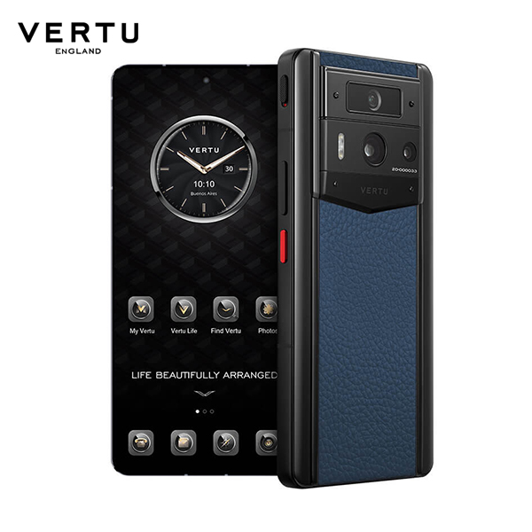 【新品】VERTU纬图 METAVERTU 2 安全隐私加密双模型AI手机 绅士蓝小牛皮 12GB+512GB