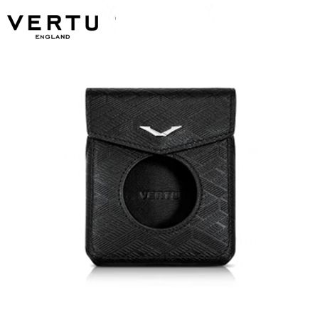 VERTU纬图小牛皮手机皮套保护套 离火纹祥运 适用IRONFLIP折叠屏手机