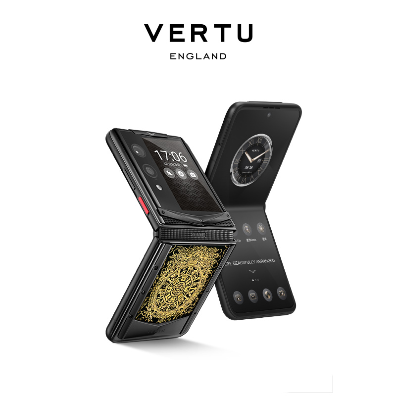 VERTU【卫星手机 25年度旗舰】大漆戗金 九宫八卦QUANTUM量子小折叠屏手机FLIP至尊版